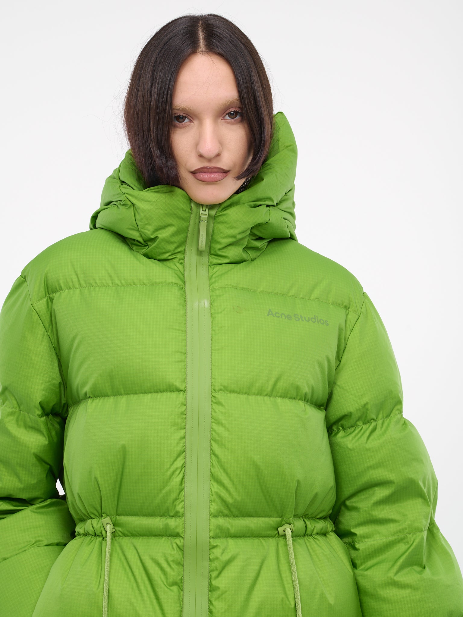 Hooded Puffer Jacket (FN-WN-OUTW000783-GRASS-GREEN)