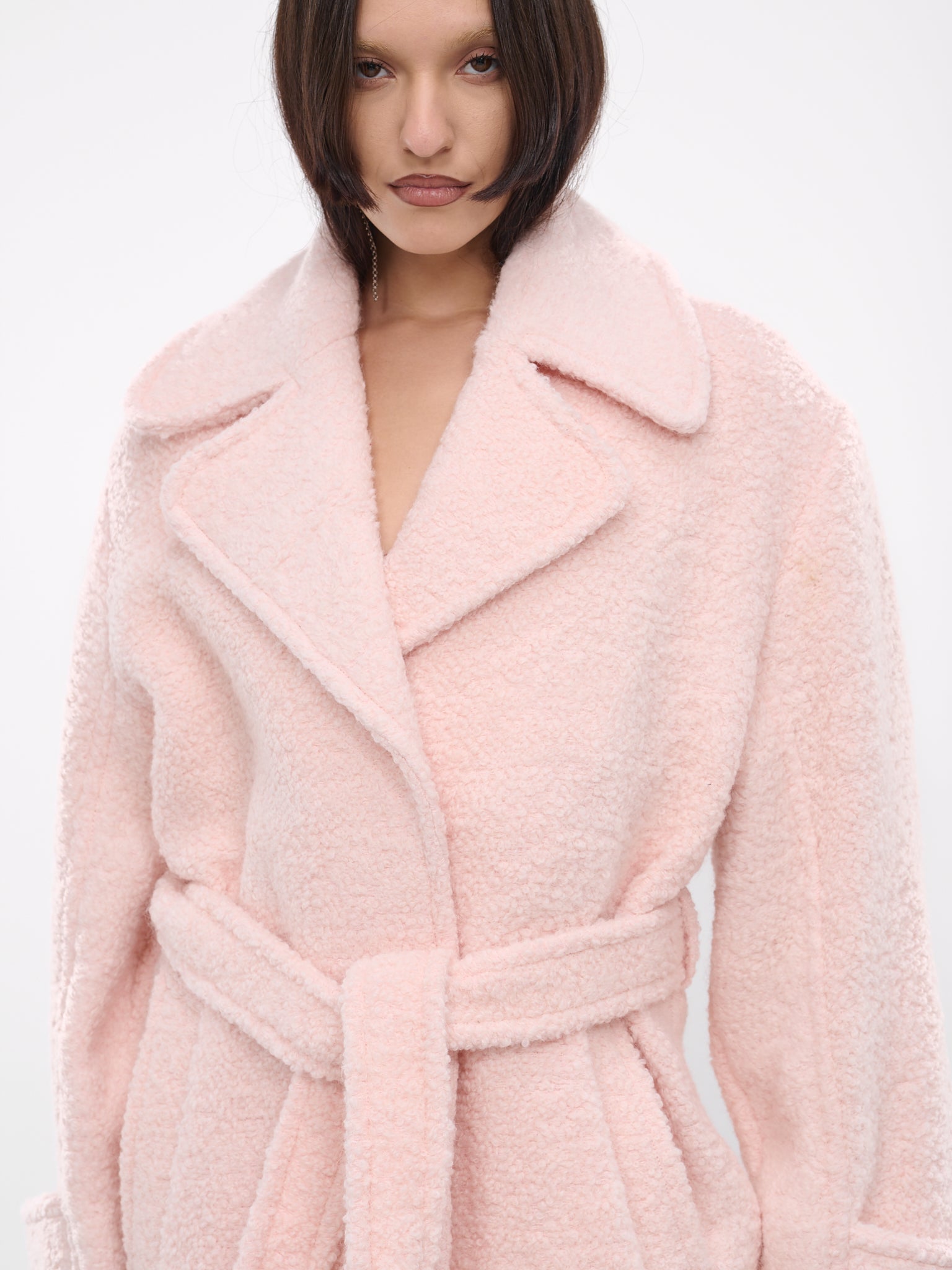 Boucle Coat (FN-WN-OUTW000840-POWDER-PINK)