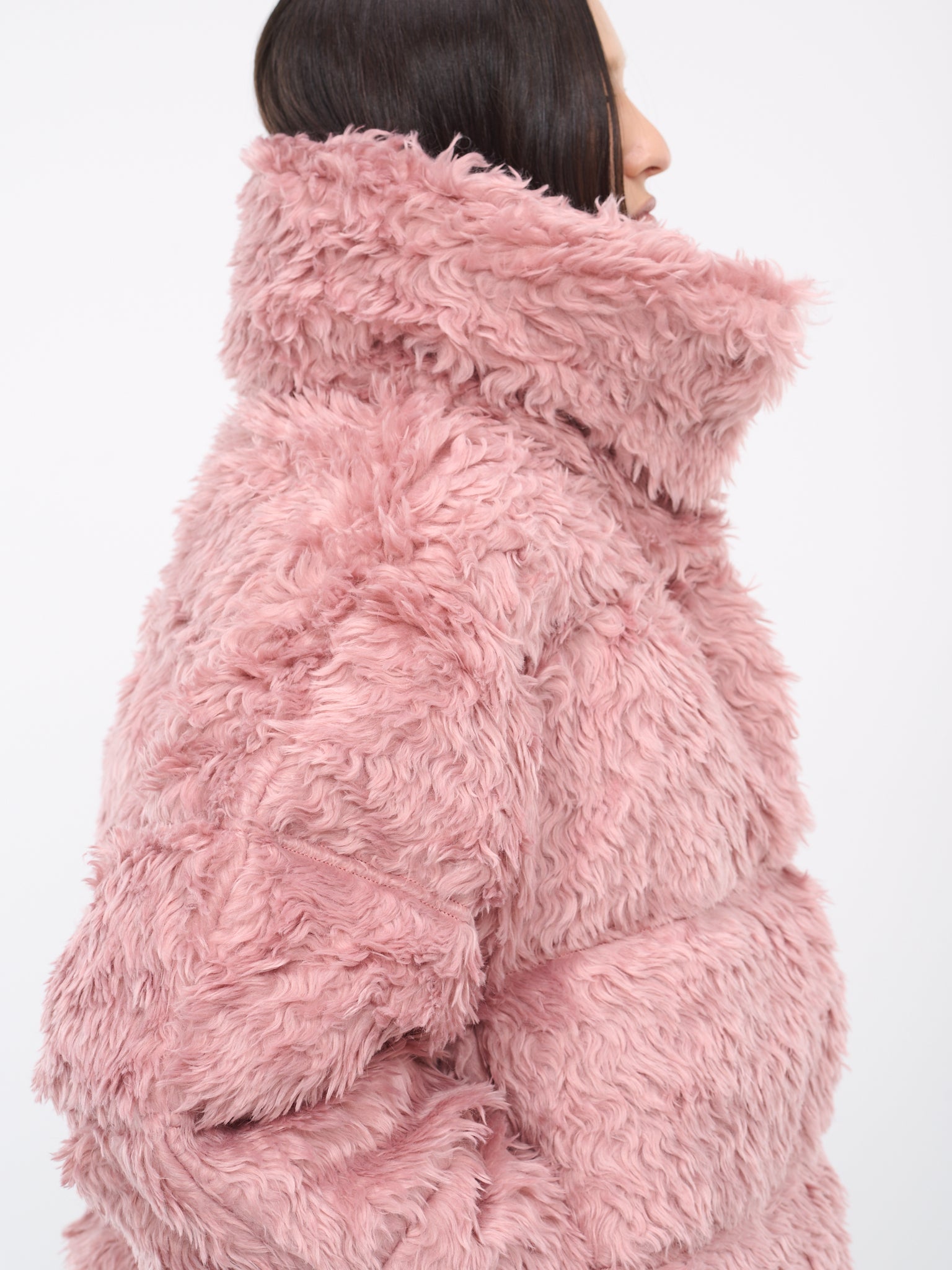 Furry Puffer Jacket (FN-WN-OUTW000849-BLOSSOM-PINK)