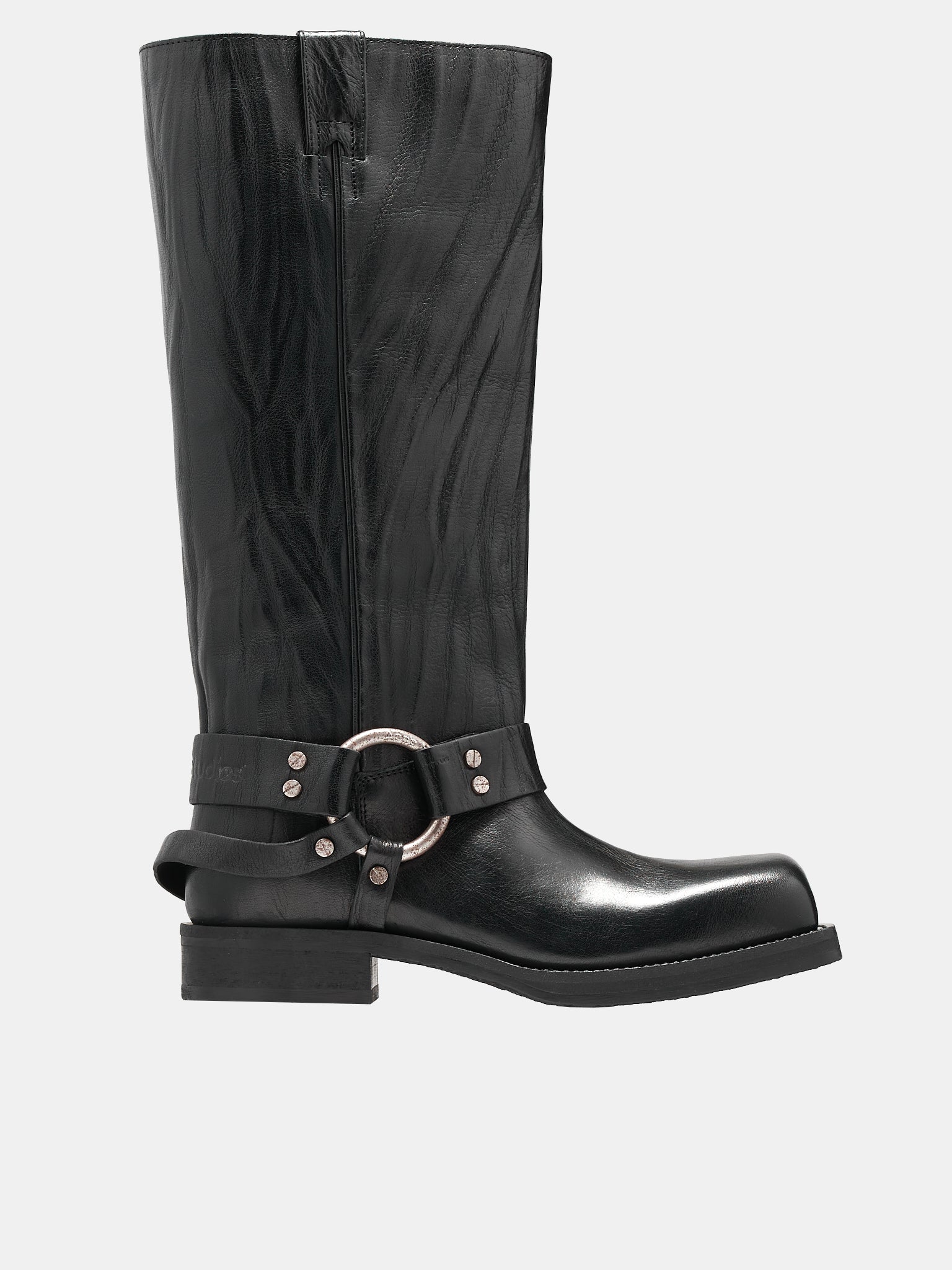 Leather Buckle Boots (FN-WN-SHOE000790-ANTHRACITE-GR)