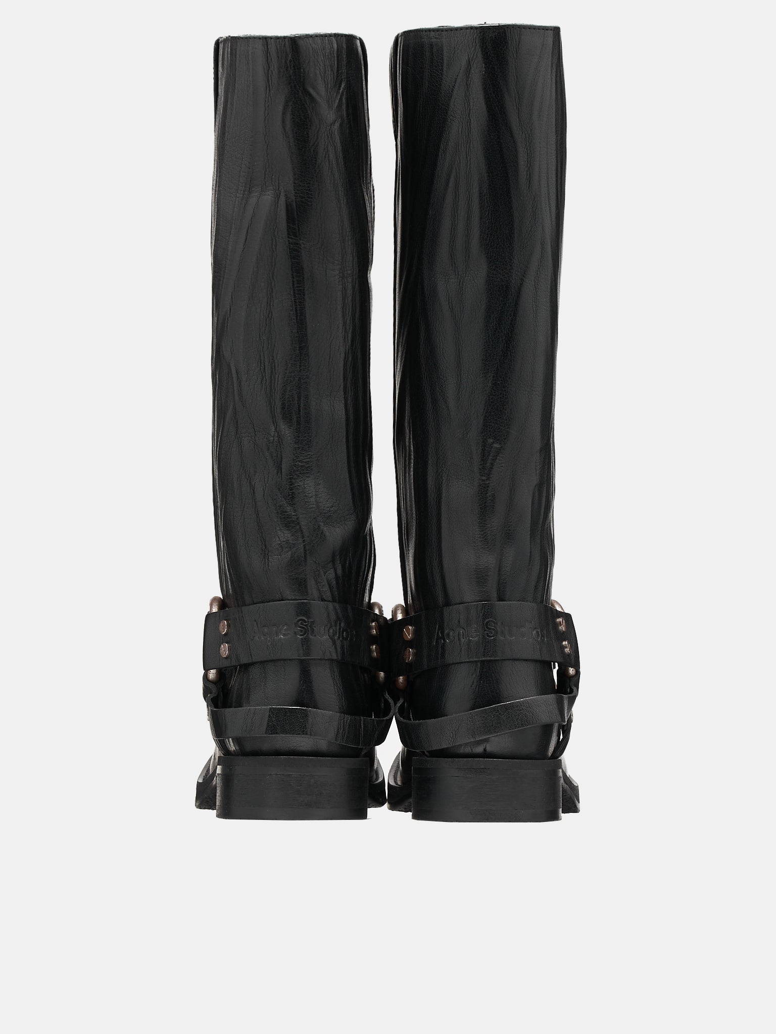Leather Buckle Boots (FN-WN-SHOE000790-ANTHRACITE-GR)