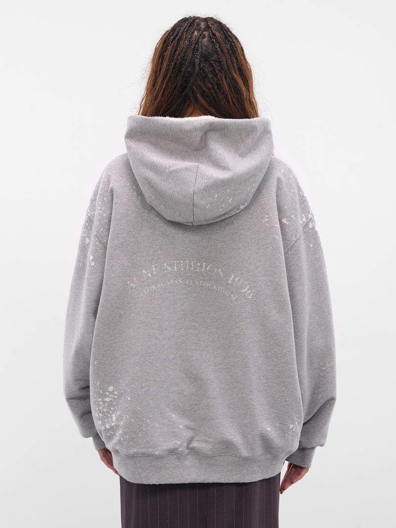 Gray Fleece Zip Hoodie (FN-WN-SWEAT000263-GREY-MELANGE)