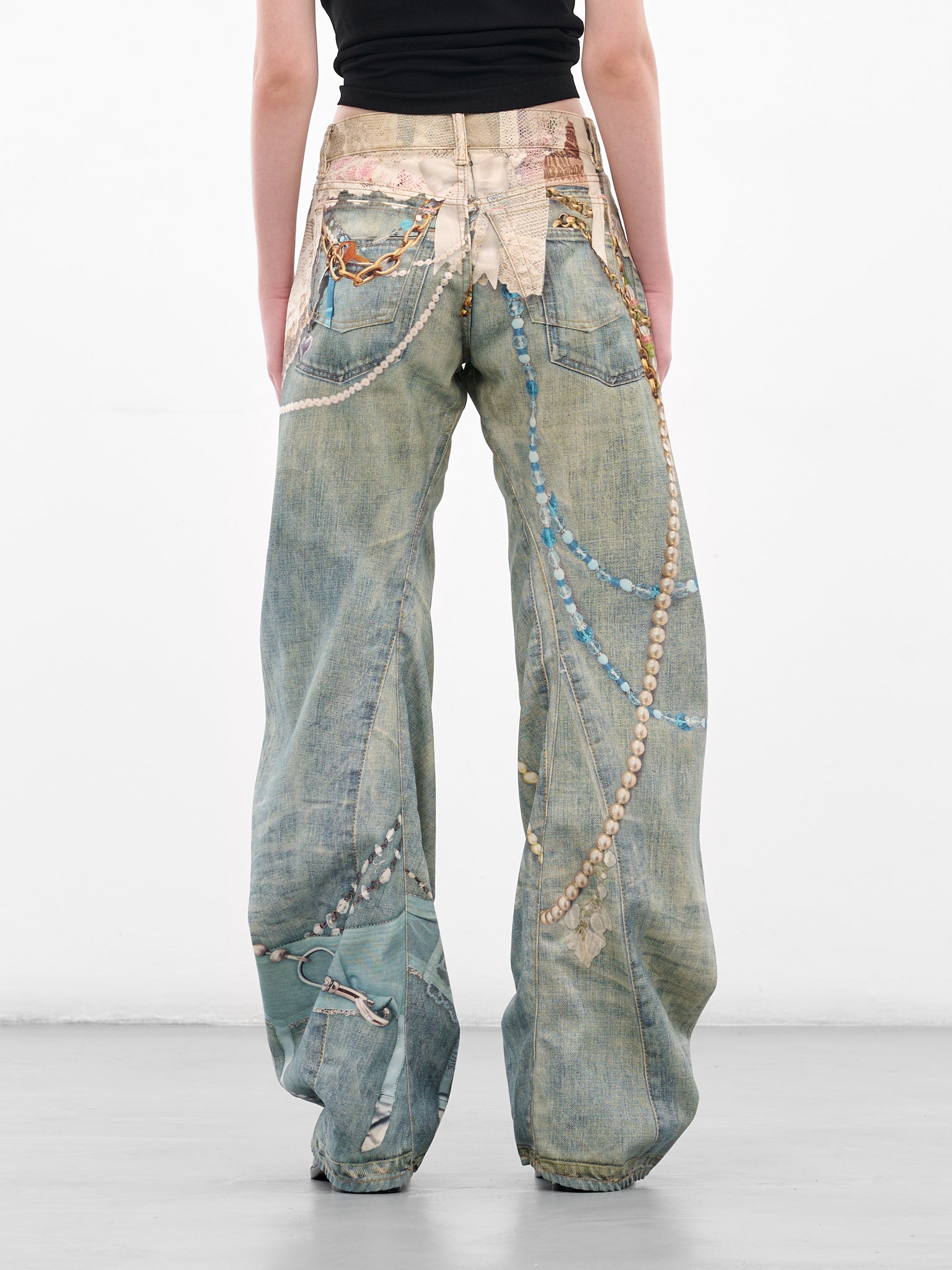 TROMPE L′OEIL DENIM PANTS ameri vintage Ameri VINTAGE TROMPE L'OEIL DENIM PANTS - メルカリ