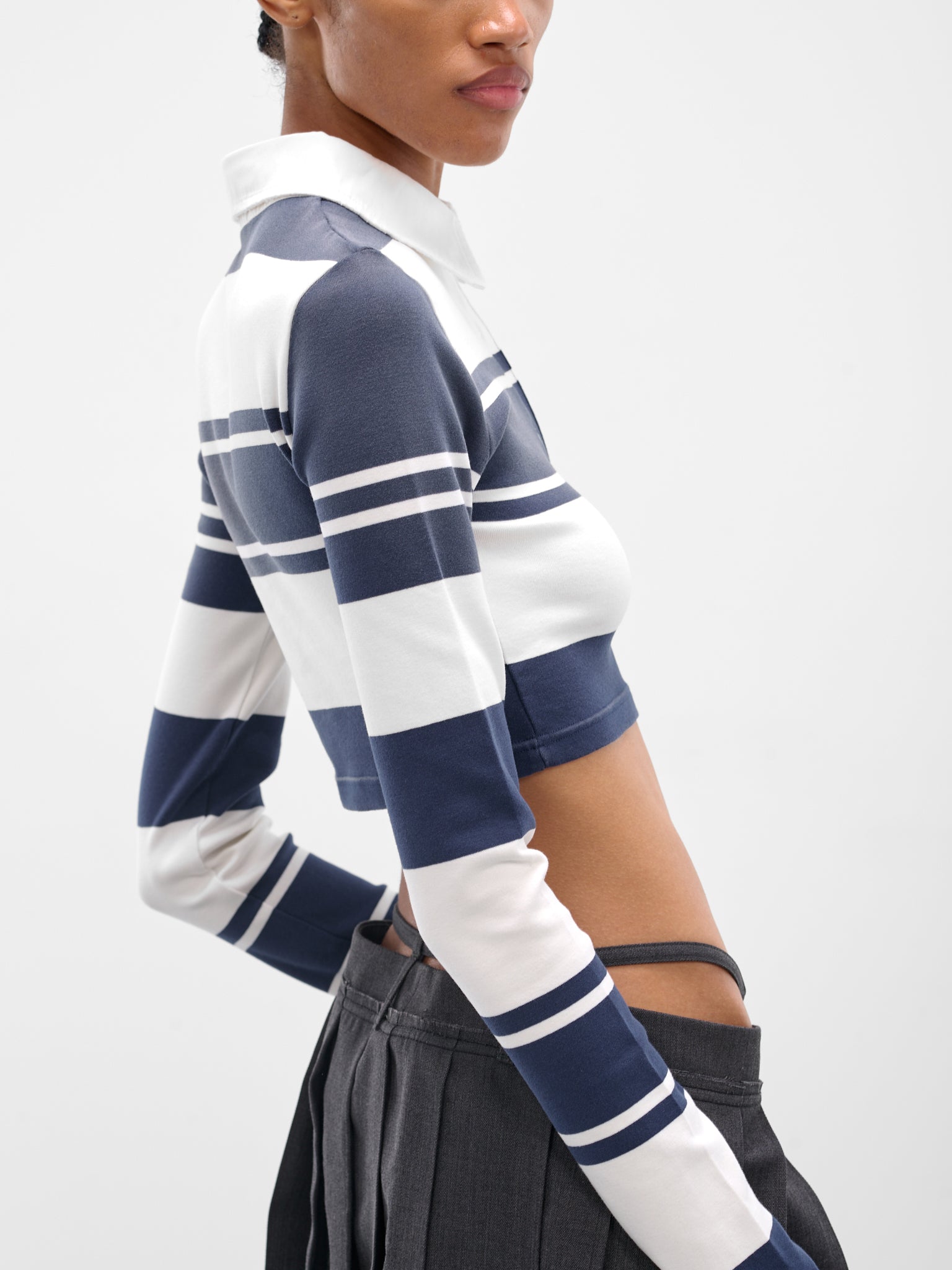 ACNE STUDIOS Cropped Varsity Polo | H.Lorenzo - detail 2
