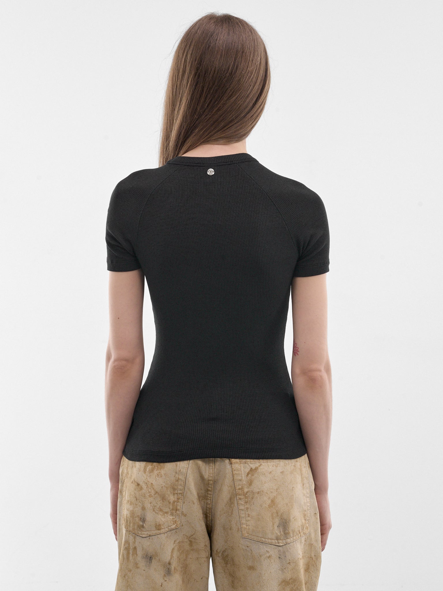 Black Ring Zip Tee (FN-WN-TSHI000860-BLACK)