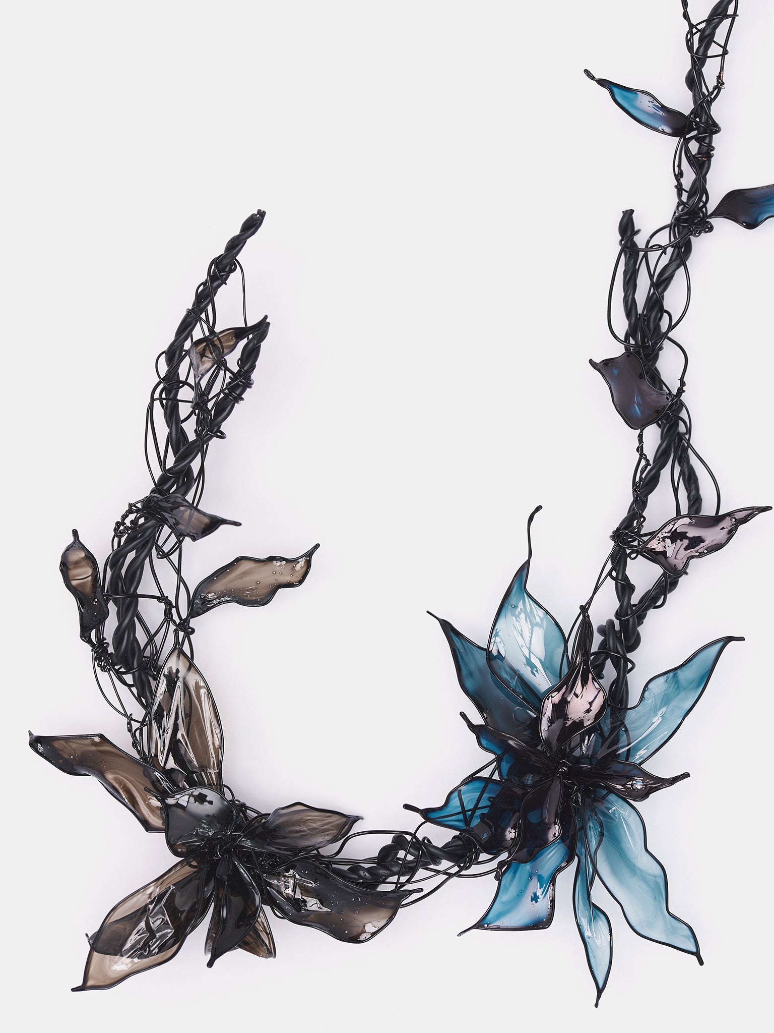 Asymmetric Flower Headband (FP-A47-978-1-BLACK)
