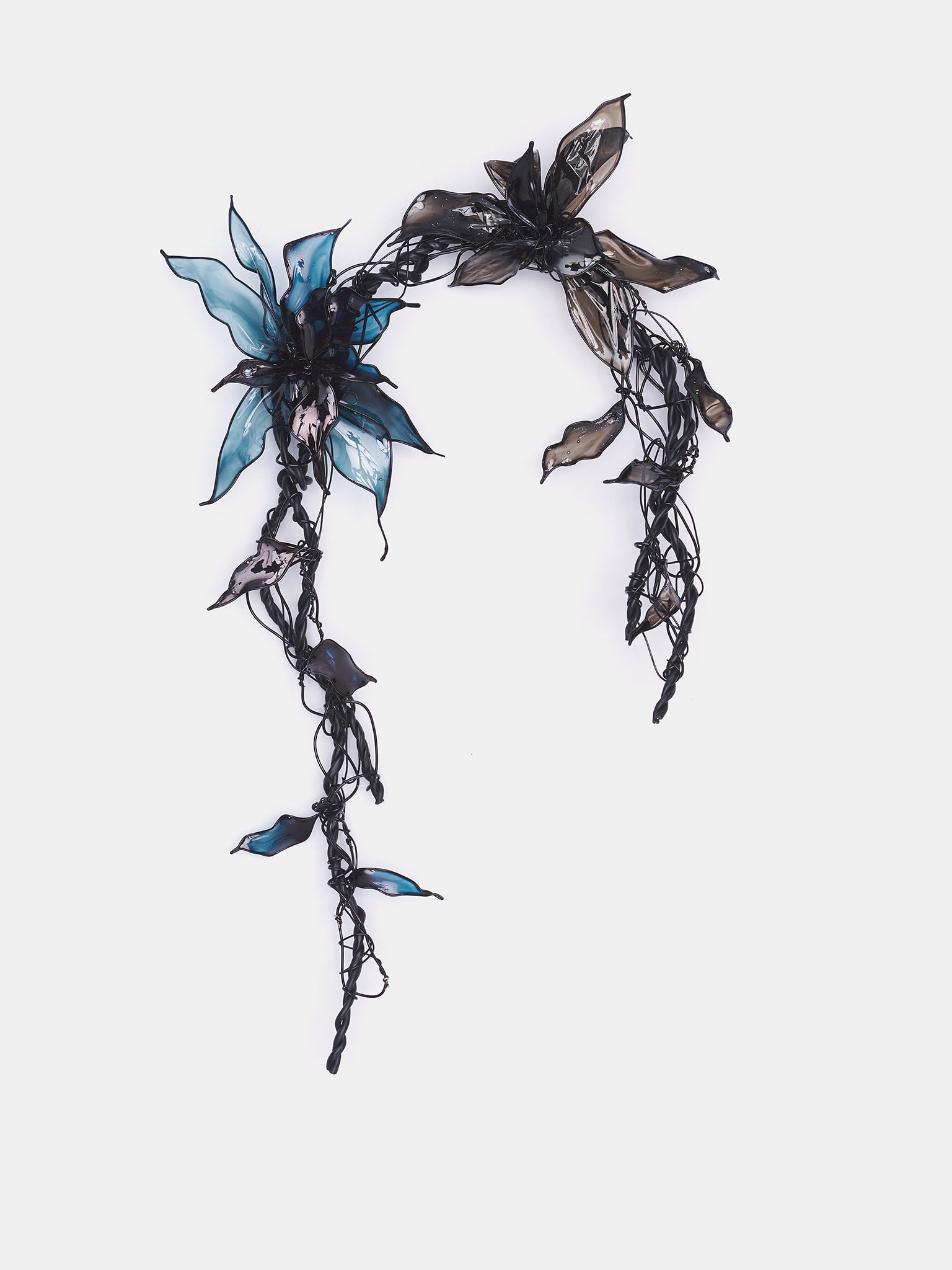 Asymmetric Flower Headband (FP-A47-978-1-BLACK)