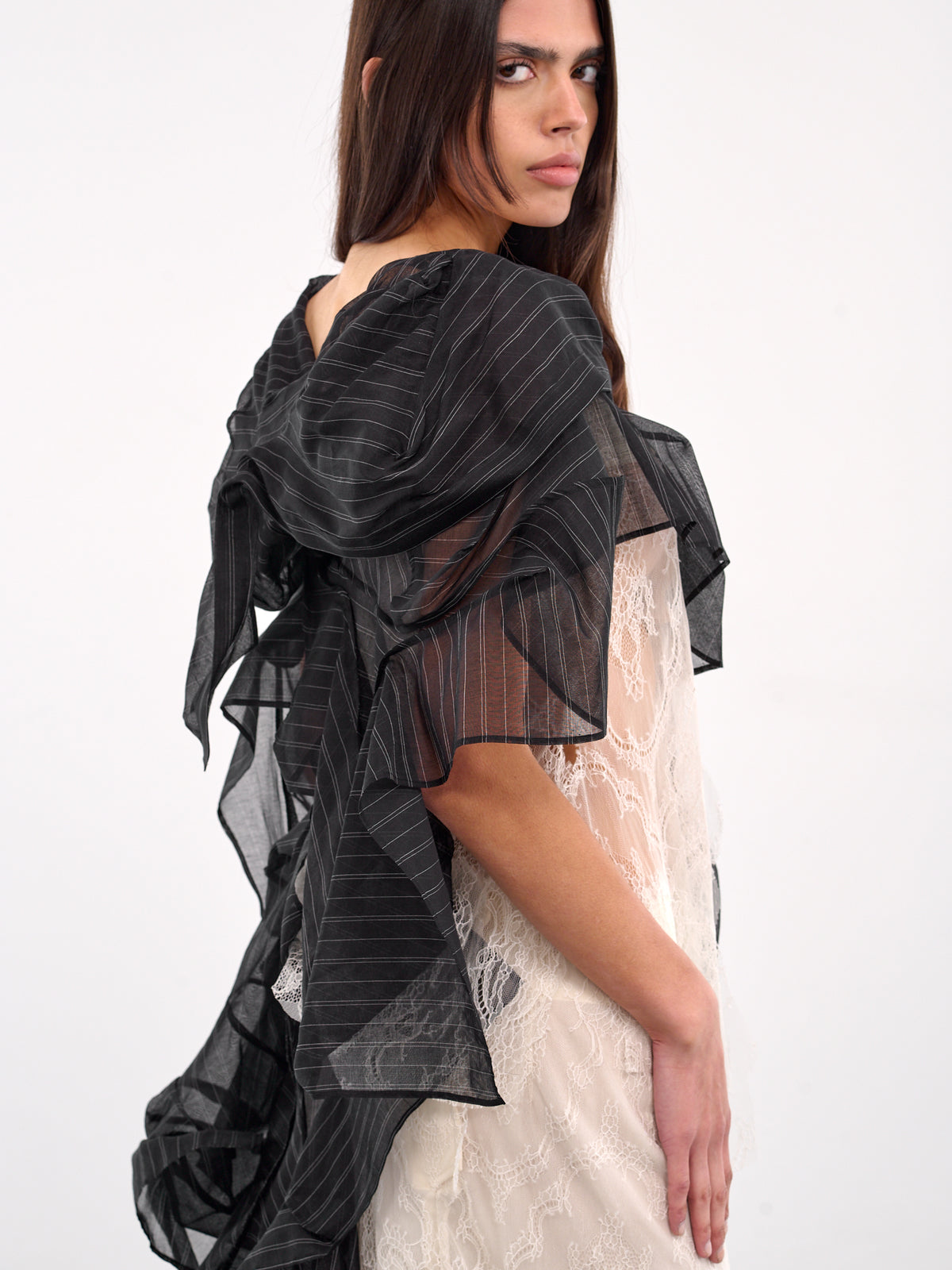 Lace 3D Blouse (FP-B16-824-1-BLACK)