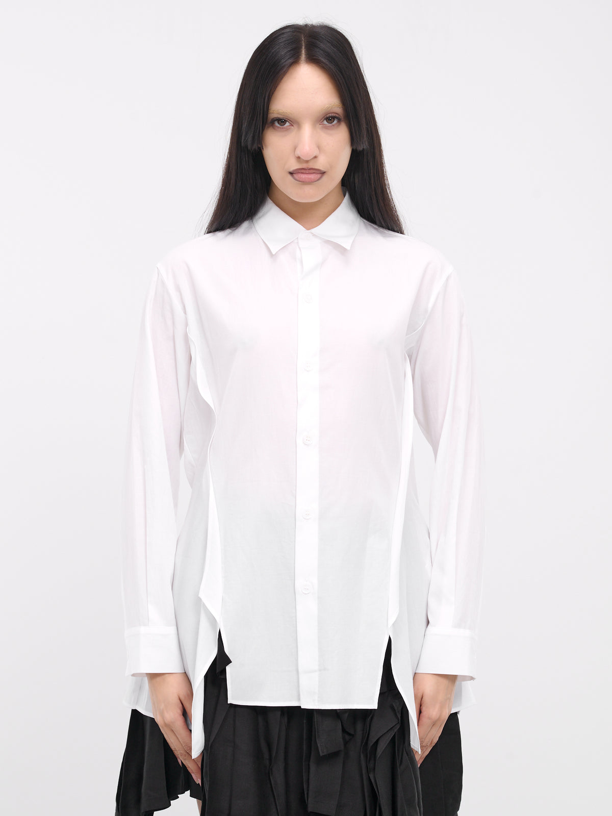 Broad Overlapped Seam Shirt (FS-B63-013-1-WHITE)
