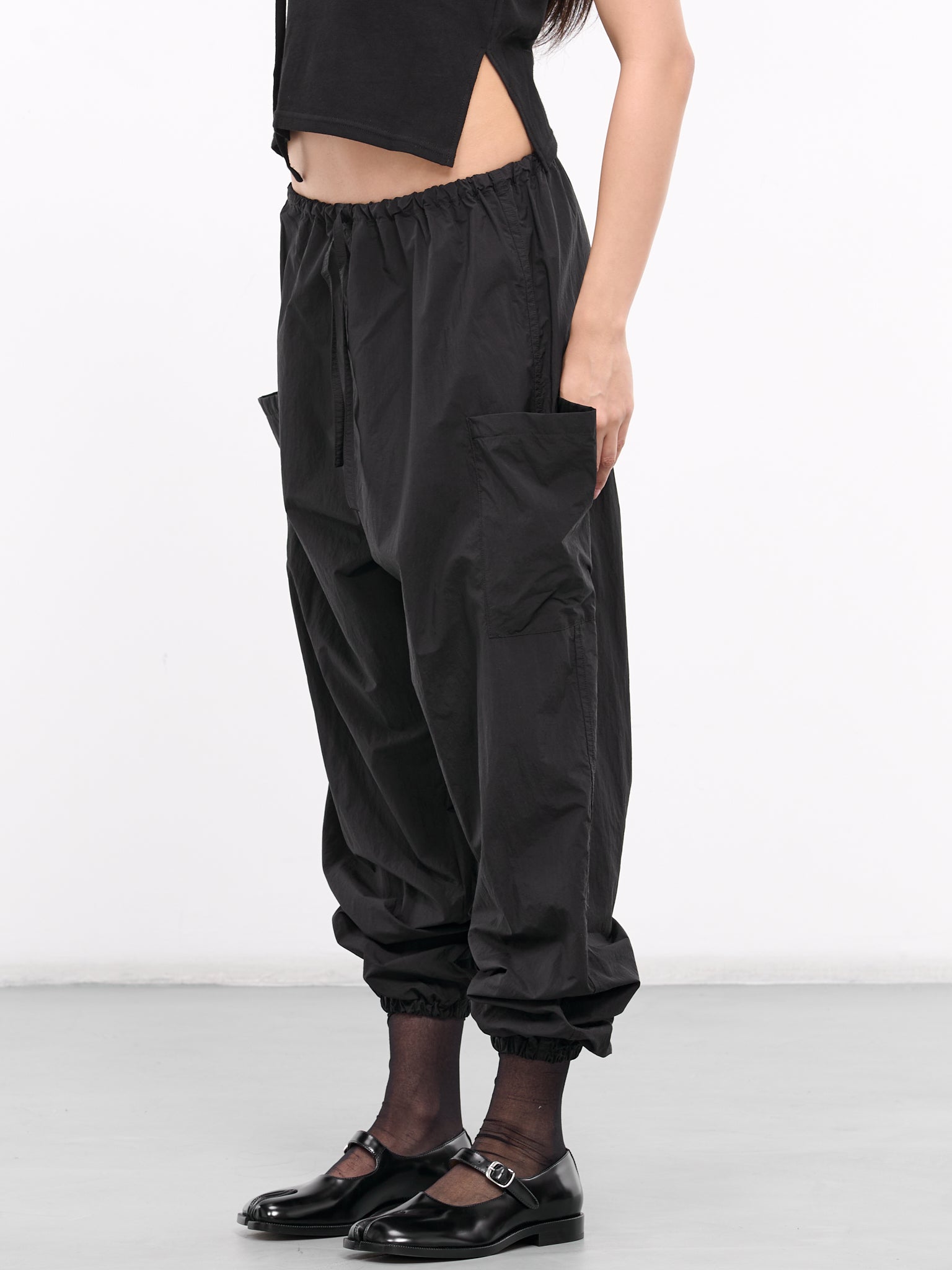 Typewriter Relaxed Pants (FS-P60-501-1-BLACK)