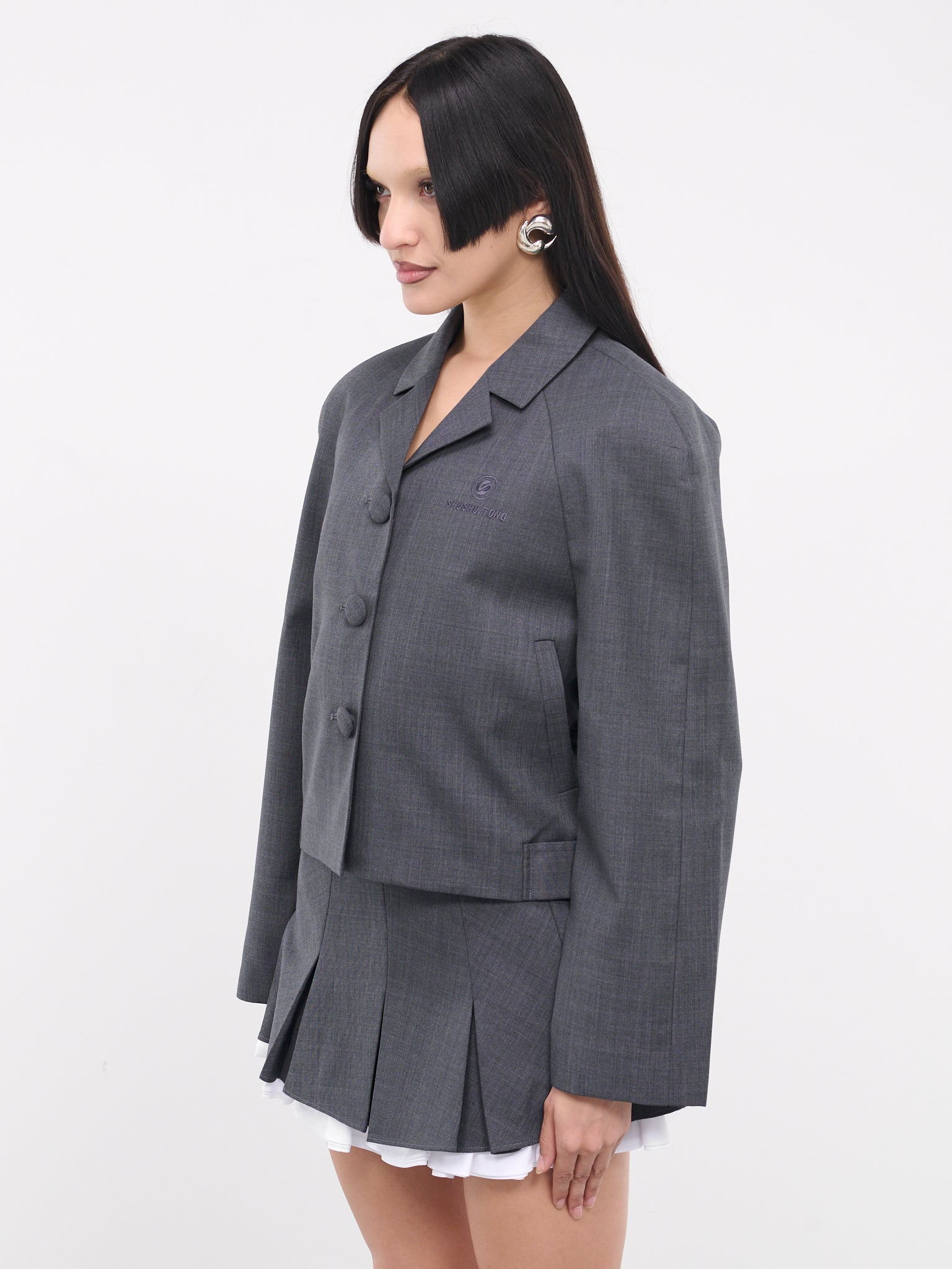 Boxy Jacket (FSDDCO06-WFB714-GREY)