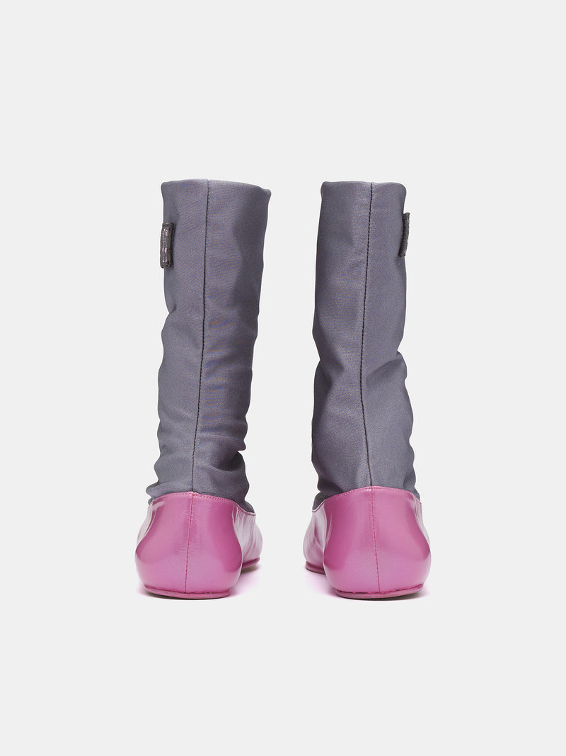 Proxima Short Ballerina Boots (FT03-162-SLATE-BOSSOM-PINK)
