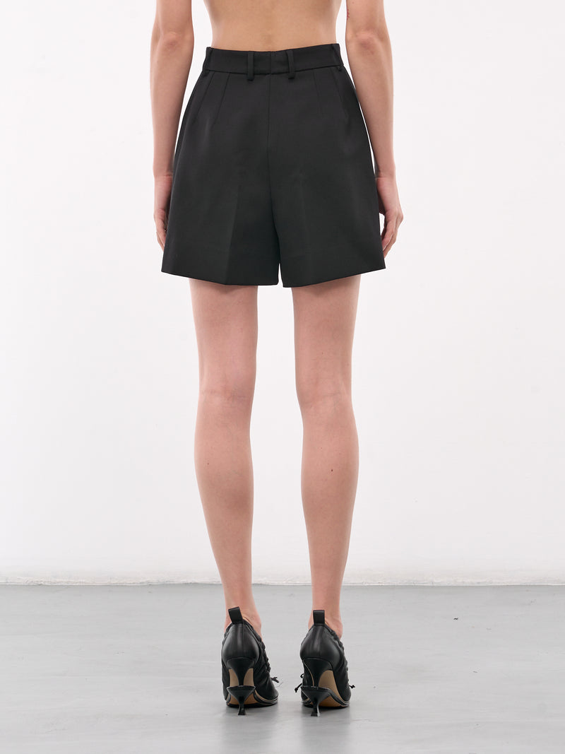 Gabardine Tuxedo Shorts (FTC78T-FU21E-N0000-BLACK)