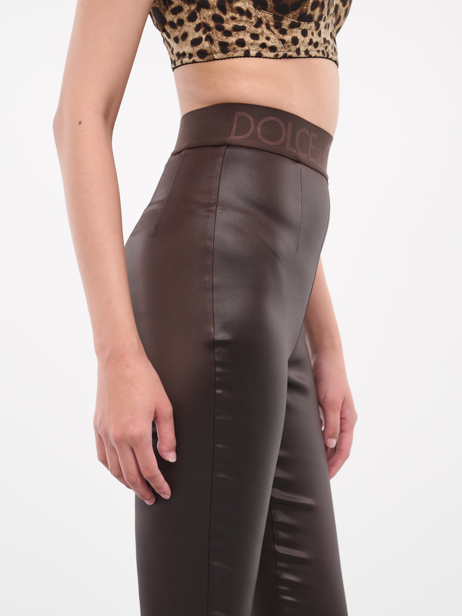 Satin Leggings (FTCNAT-FURMV-M1512-DARK-BROWN)