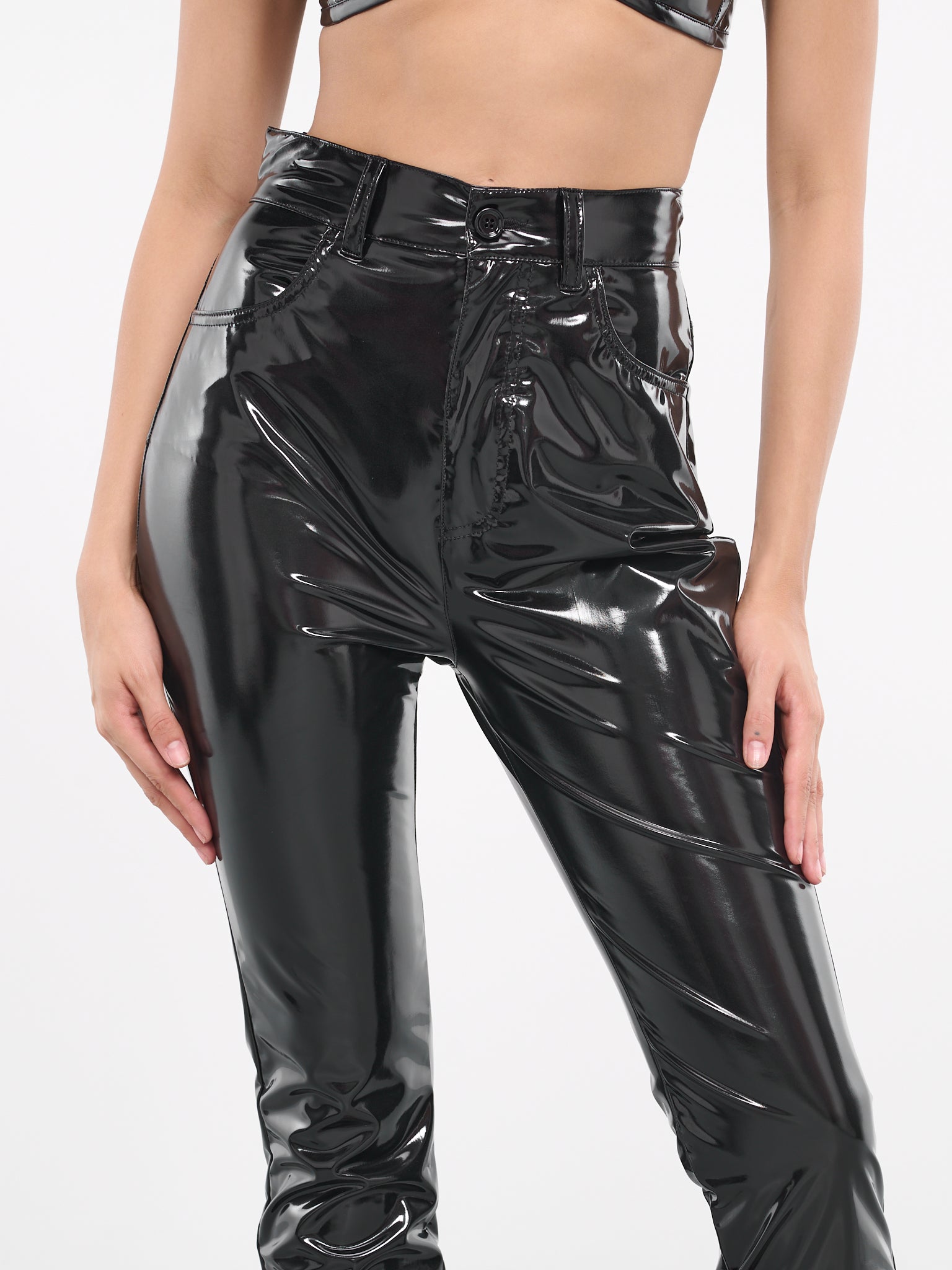 Patent Leather Pants (FTCTFT-FUSOP-N0000-BLACK)