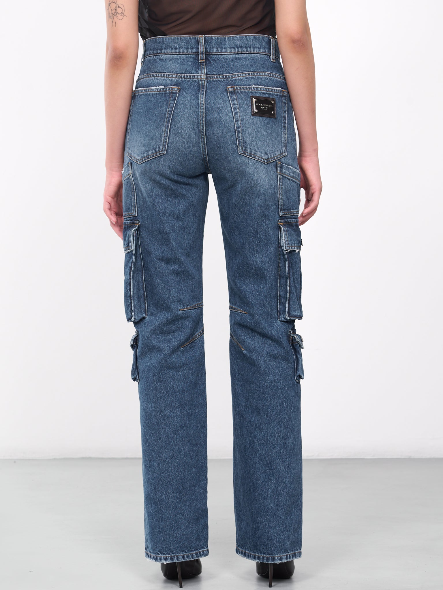 Cargo Denim Trousers (FTCZQD-G8JQ1-S9001-BLUE)