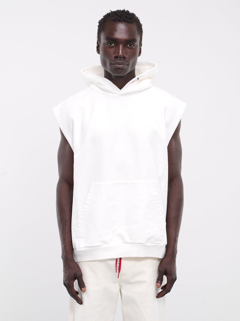 Sleeveless Graphic Hoodie (FUMU0120XP-USCW64-NATURAL-WHIT)