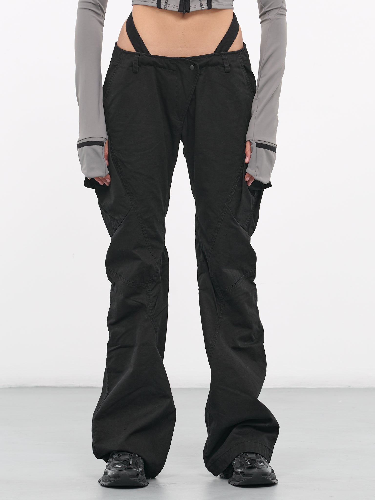 Low-Rise Pocket Pants (FW23-PT6K-BLACK)