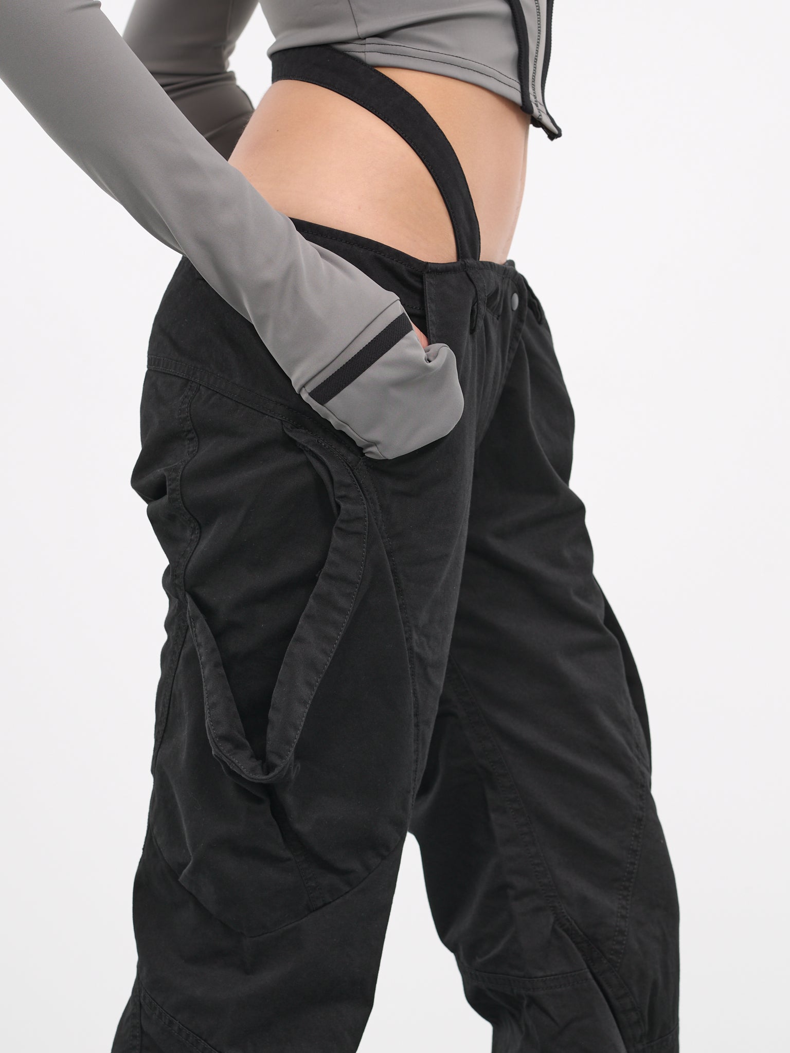 Low-Rise Pocket Pants (FW23-PT6K-BLACK)