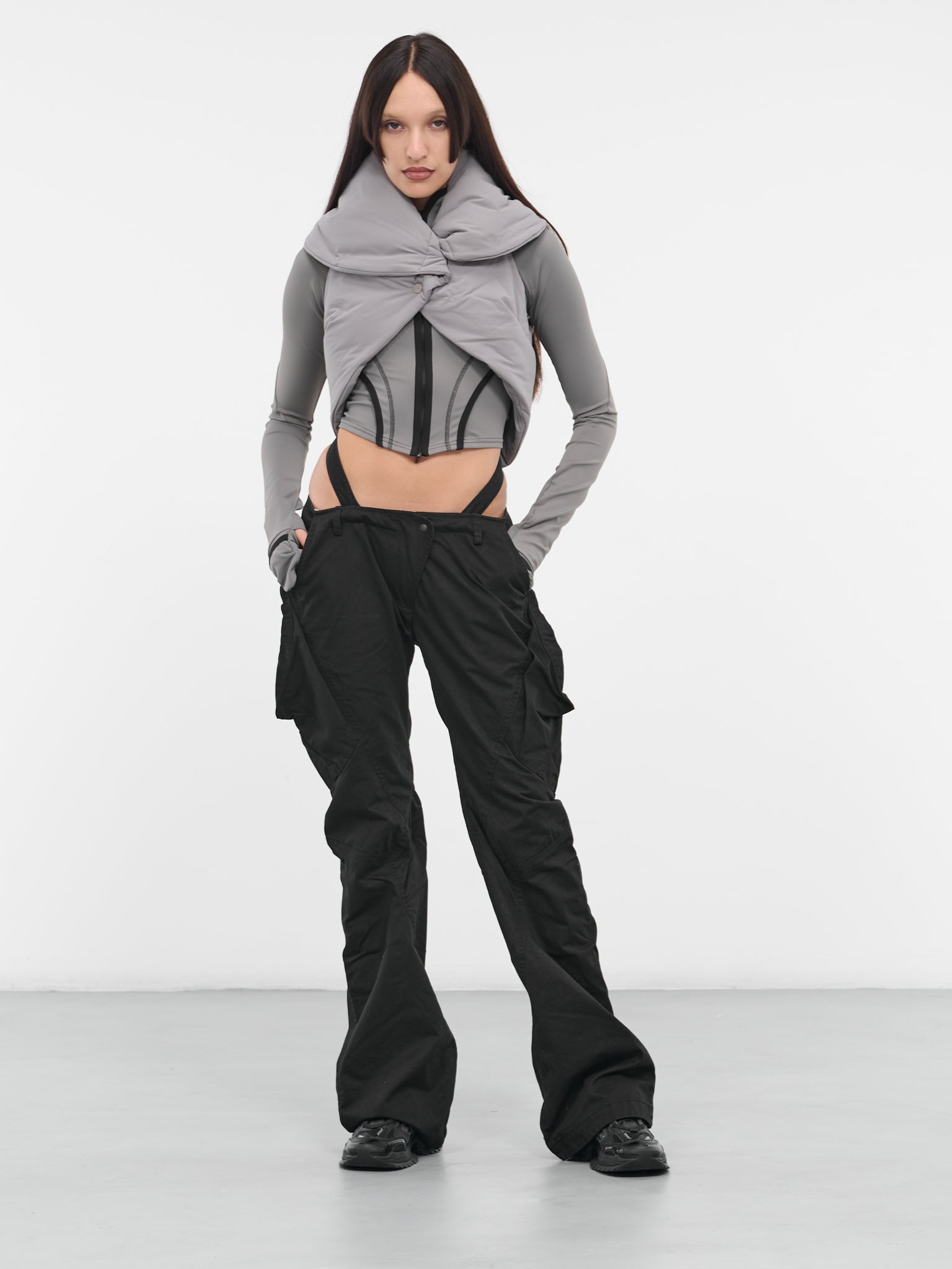Low-Rise Pocket Pants (FW23-PT6K-BLACK)