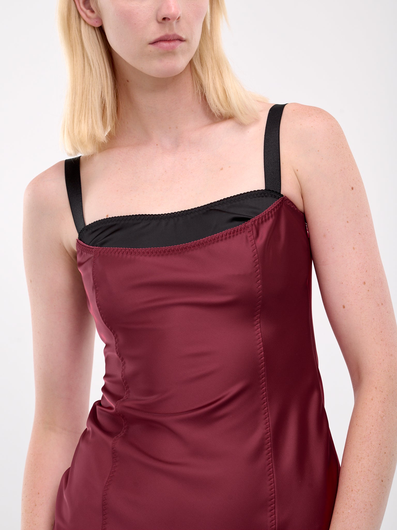 ANNA OCTOBER | H.Lorenzo|Mini Dress (FW2417-VIVID-BURGUNDY-BLACK), S / BURGUNDY ANNA OCTOBER | H.Lorenzo|Mini Dress (FW2417-VIVID-BURGUNDY-BLACK), S / BURGUNDY