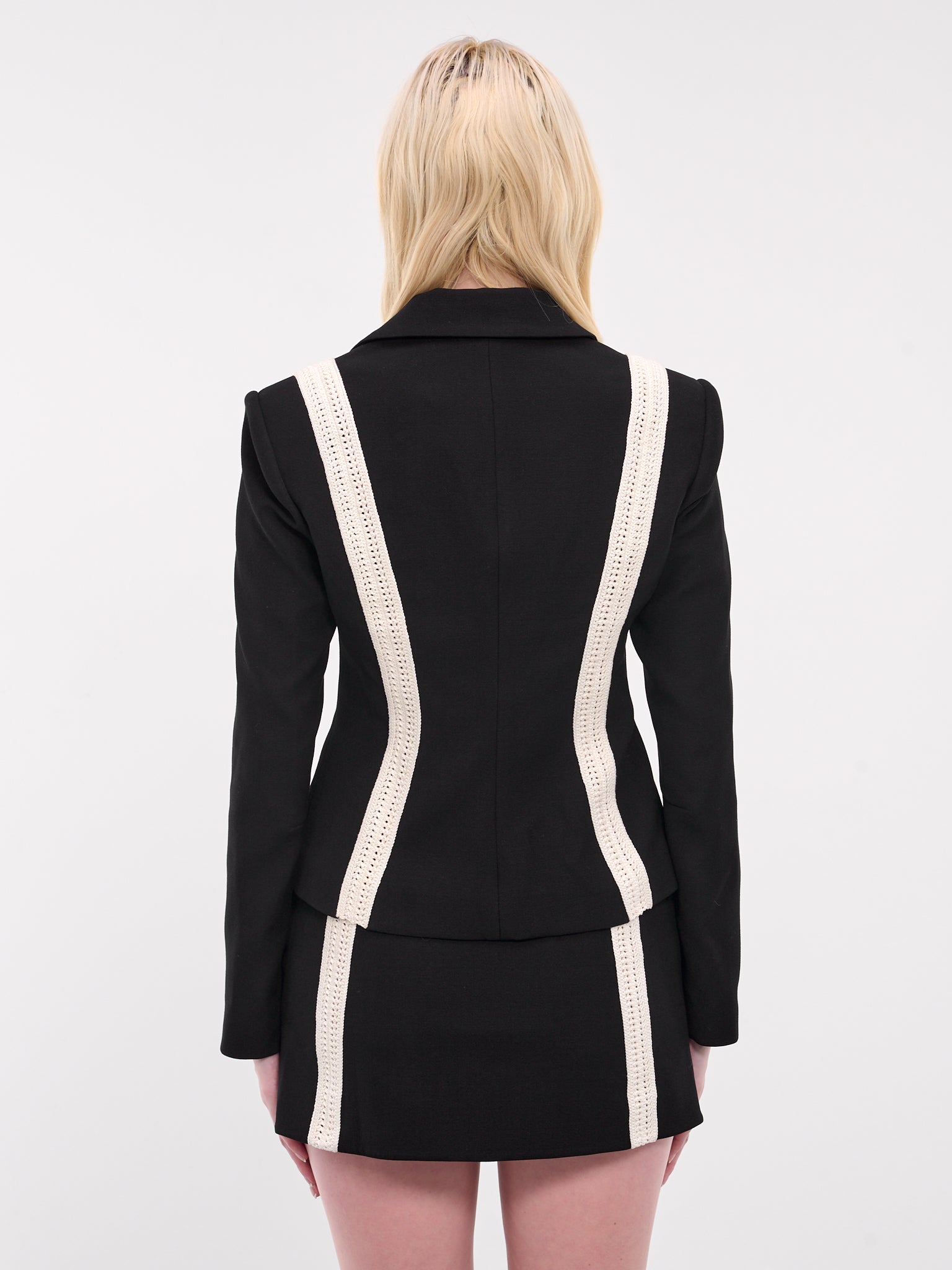 Crochet Blazer (FW2444-BLACK)
