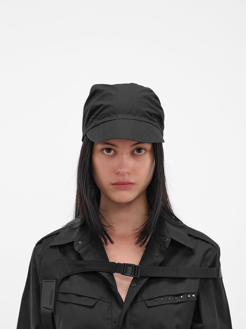 Black Technical Cotton Knot Cap (FW25-AC2K-BLACK)