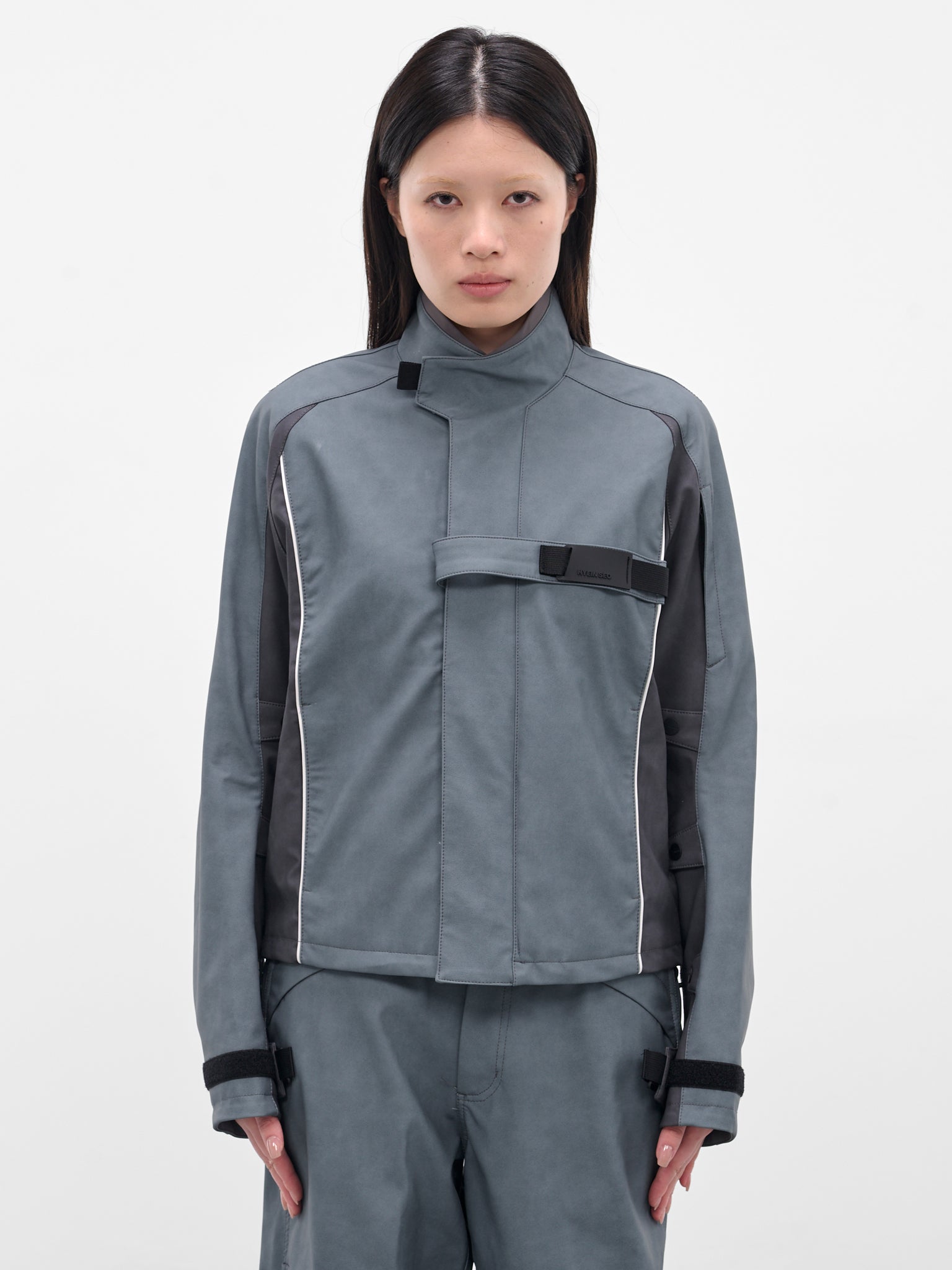 Gray Technical Biker Jacket (FW25-JK2SG-SLATE-GREY)
