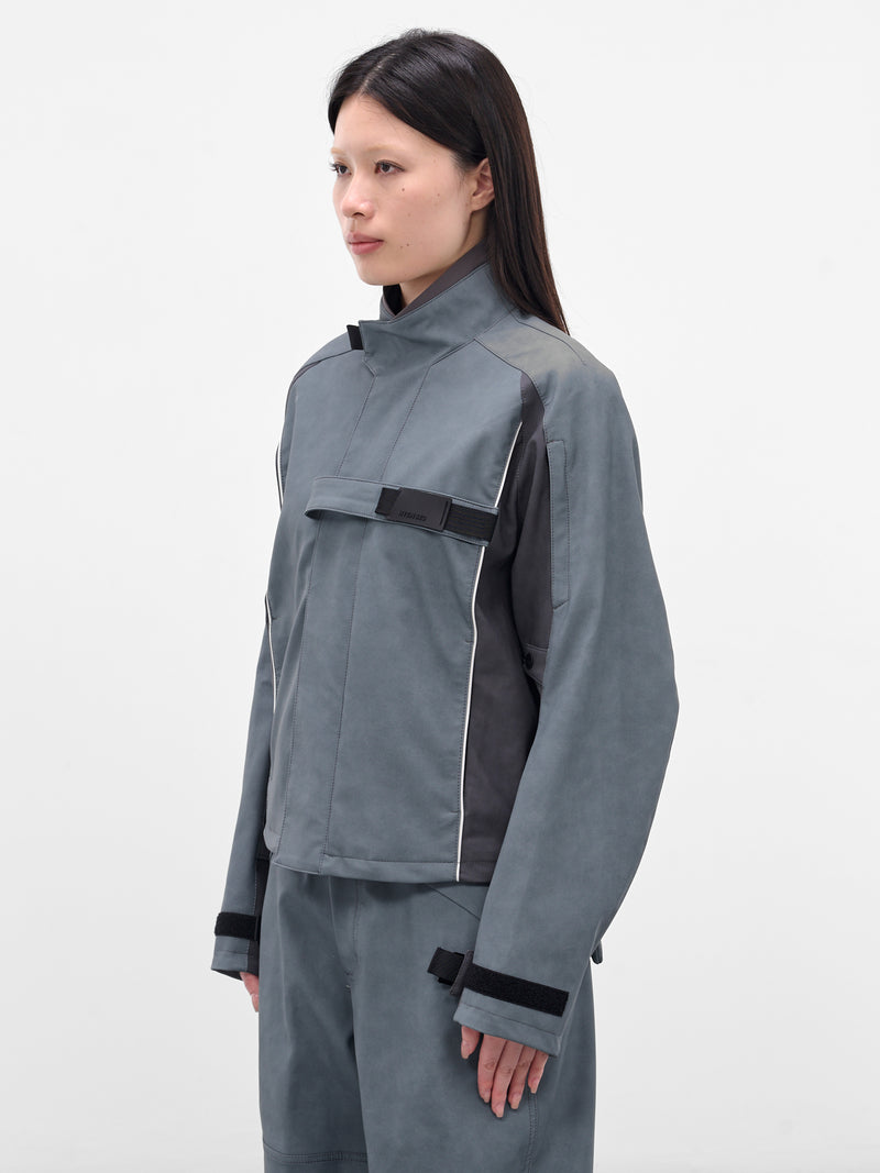 Gray Technical Biker Jacket (FW25-JK2SG-SLATE-GREY)