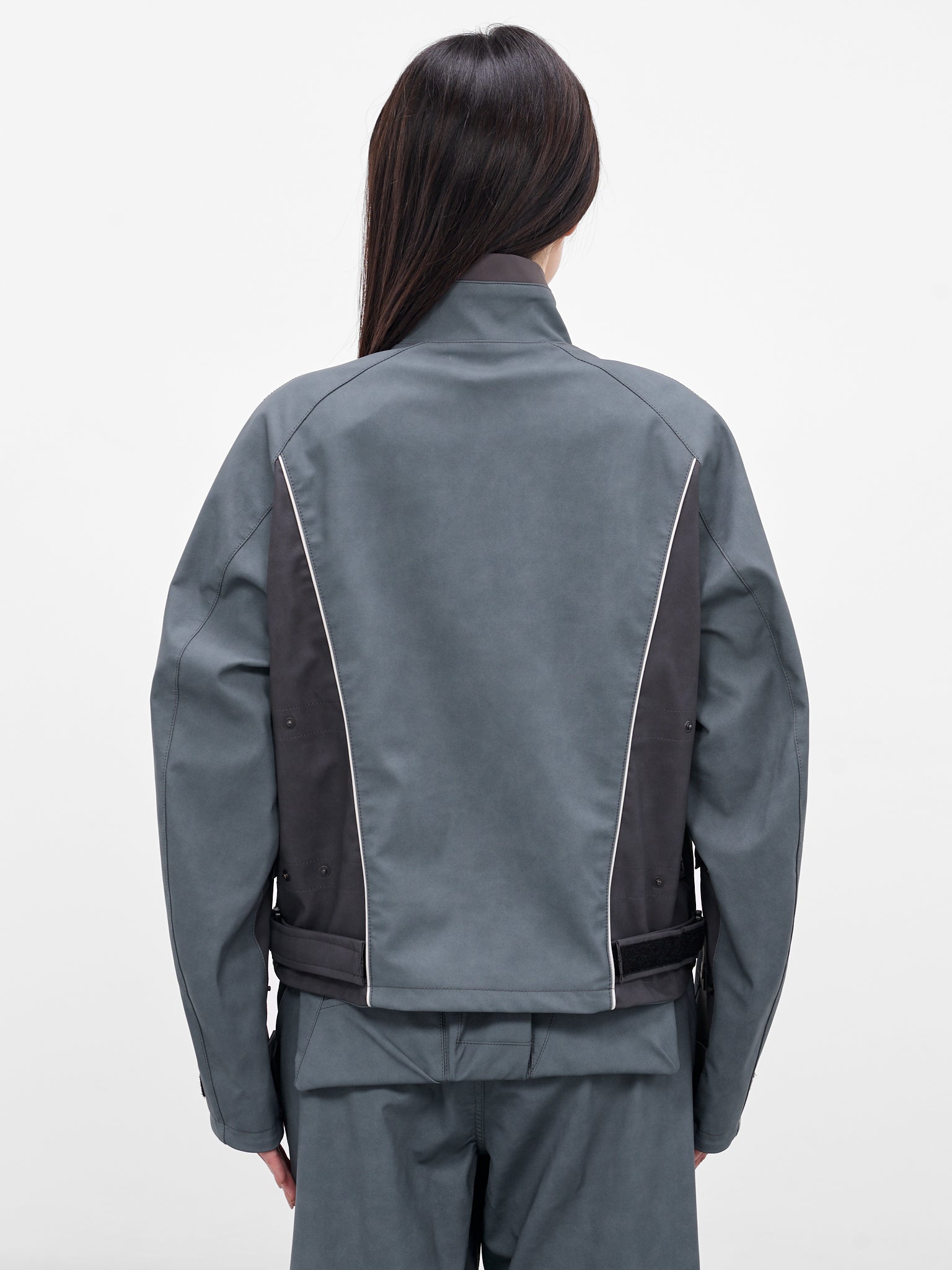 Gray Technical Biker Jacket (FW25-JK2SG-SLATE-GREY)
