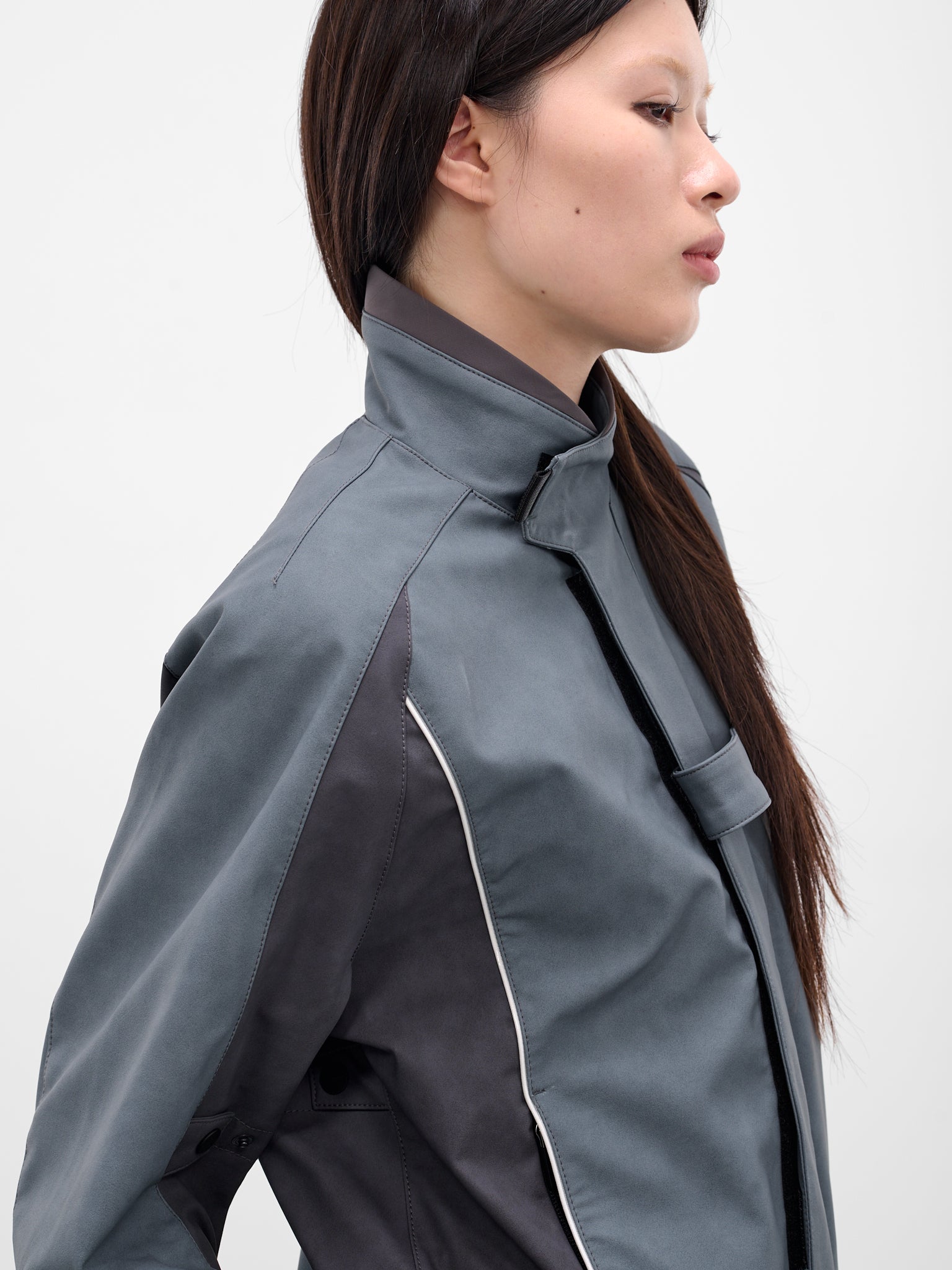 Gray Technical Biker Jacket (FW25-JK2SG-SLATE-GREY)
