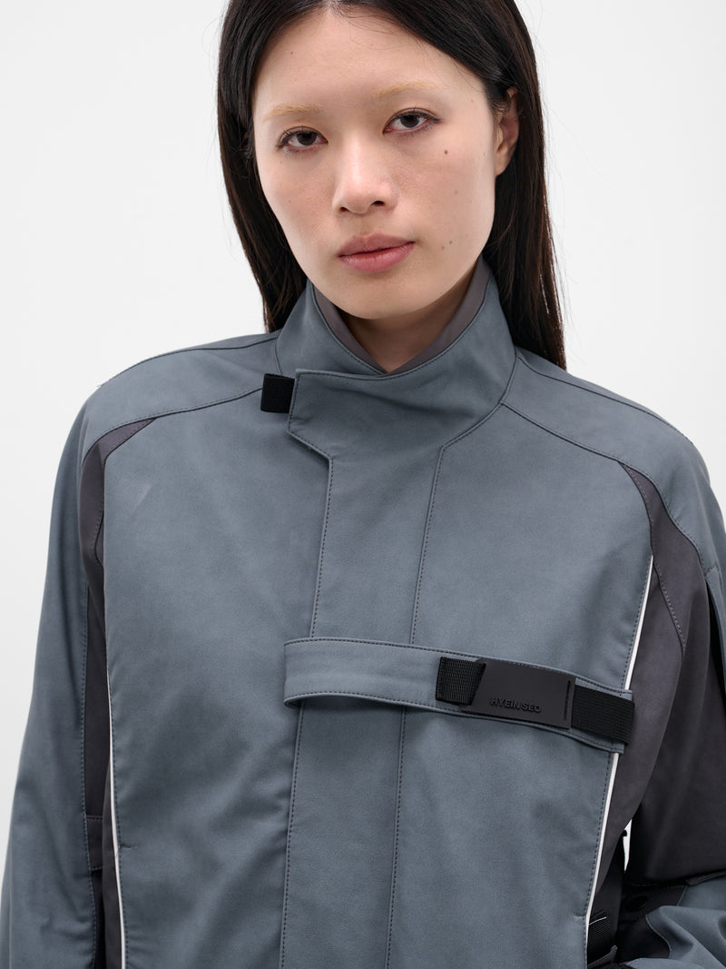 Gray Technical Biker Jacket (FW25-JK2SG-SLATE-GREY)