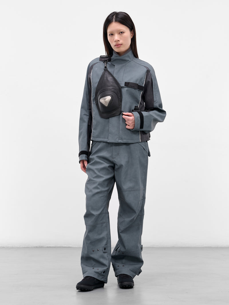 Gray Technical Biker Jacket (FW25-JK2SG-SLATE-GREY)