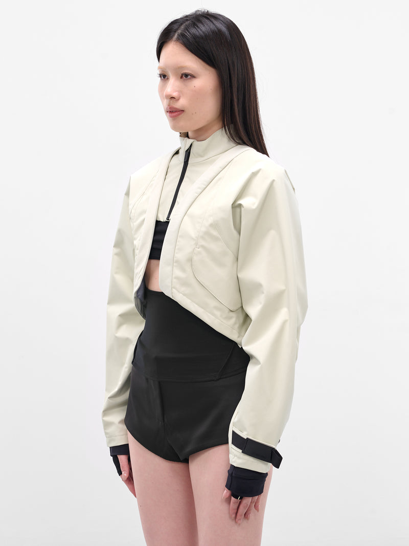 Green Double Layer Bolero Jacket (FW25-JK5PG-PALE-GREEN)