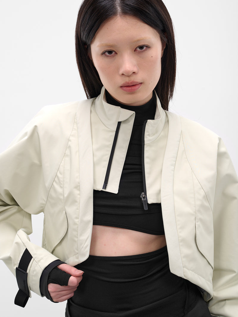 Green Double Layer Bolero Jacket (FW25-JK5PG-PALE-GREEN)