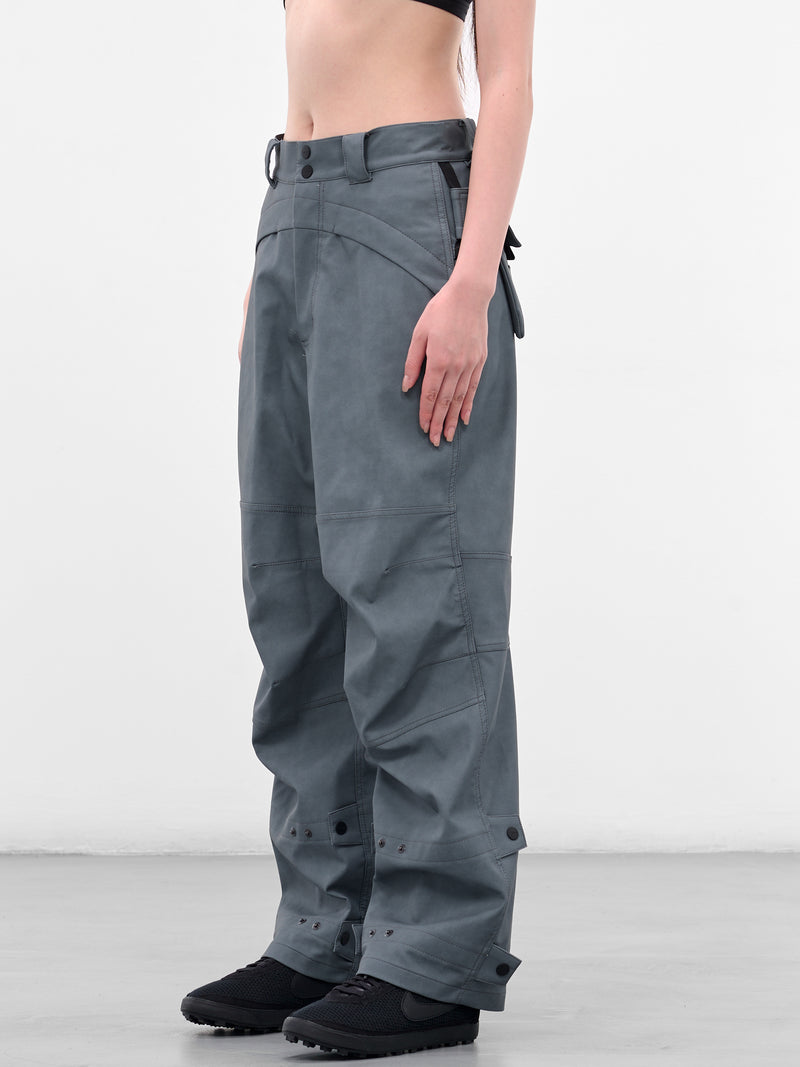 Gray Biker Pants & Bag (FW25-PT4SG-SLATE-GREY)