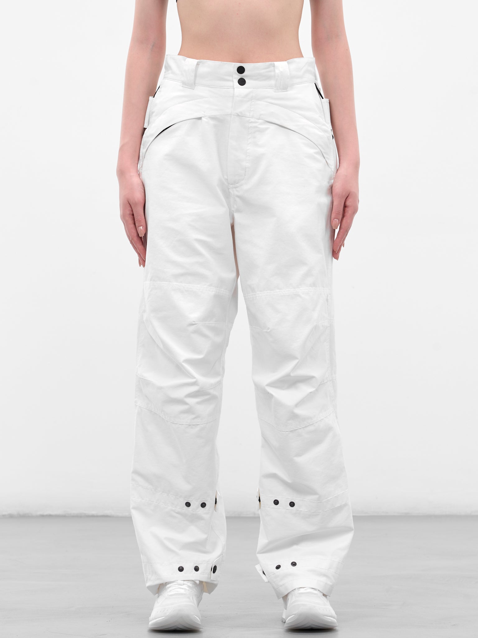 White Biker Pants & Bag (FW25-PT4W-WHITE)