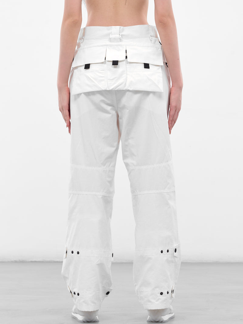 White Biker Pants & Bag (FW25-PT4W-WHITE)