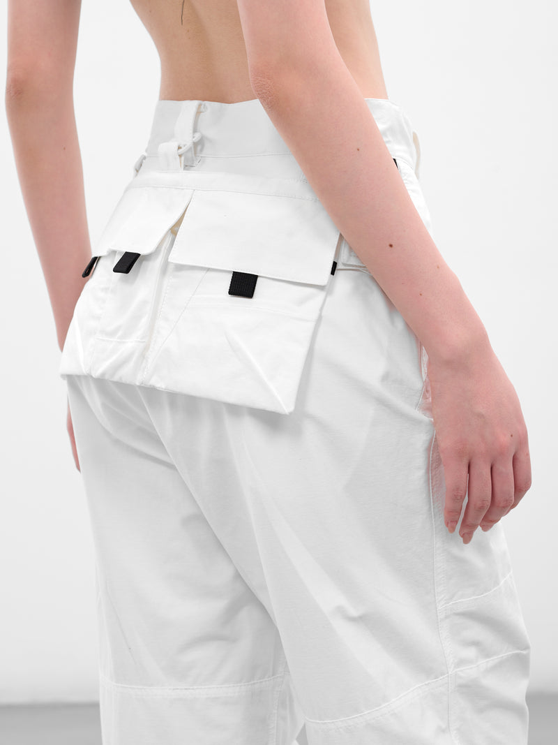White Biker Pants & Bag (FW25-PT4W-WHITE)