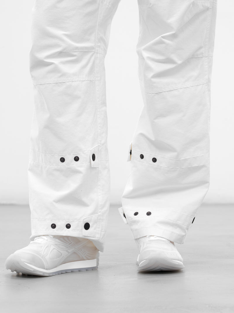 White Biker Pants & Bag (FW25-PT4W-WHITE)