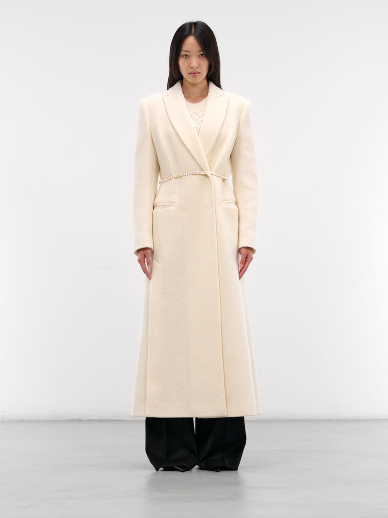 Ivory Tailored Wool Coat (FW2547-IVORY)