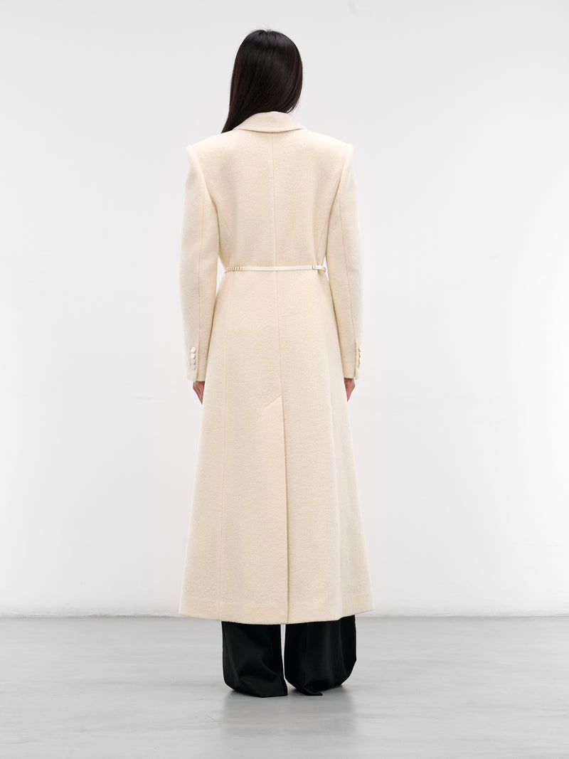 Ivory Tailored Wool Coat (FW2547-IVORY)