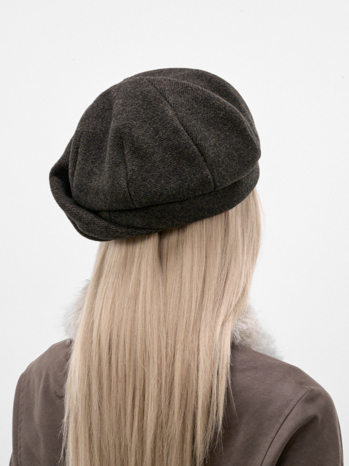 Khaki Wool Beret (FW26-AC1KH-KHAKI)