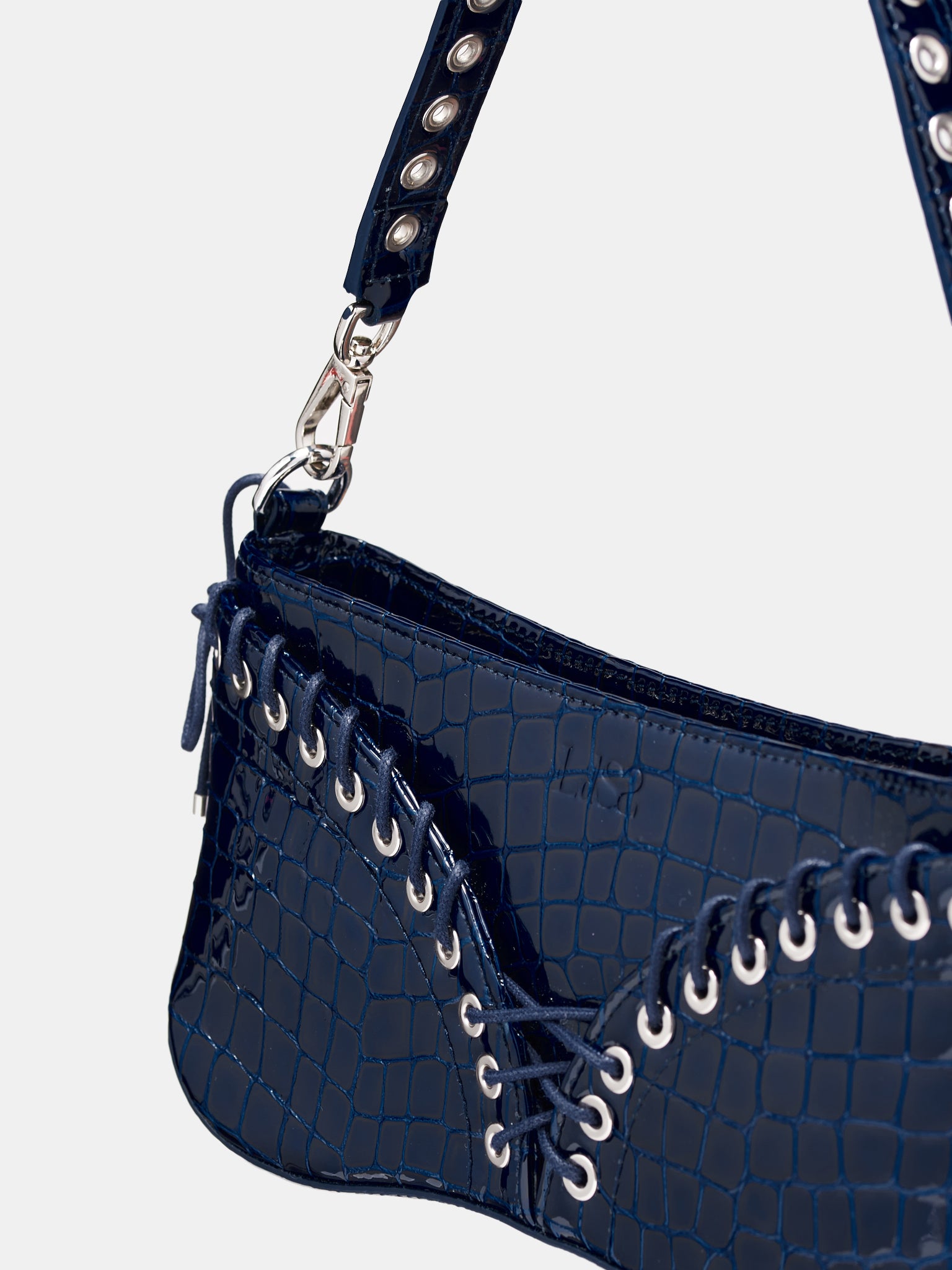 Cleavage Bag (BG001ULEA003-BLUE-CROCO)