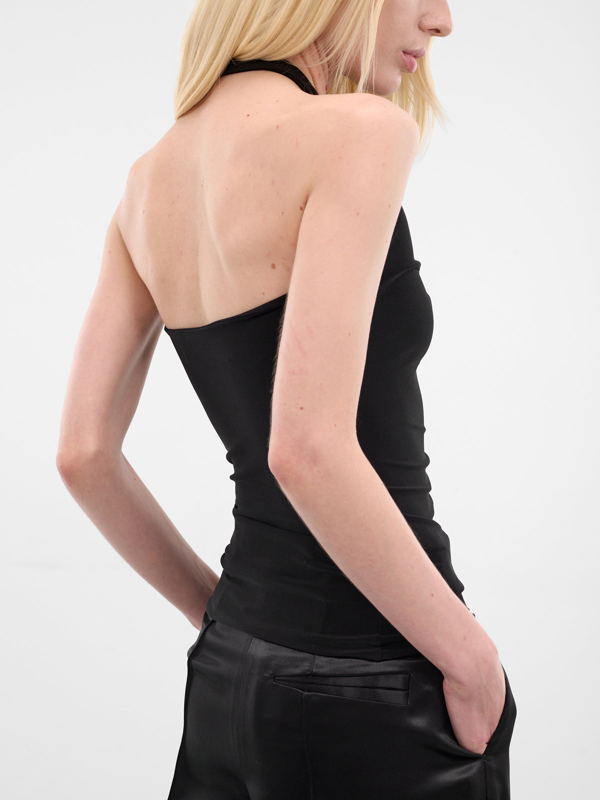 Black Claw Halter Scarf Top (G1204-BLACK)