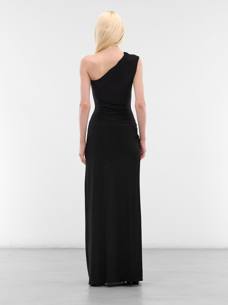 Black Claw Off-Shoulder Maxi Dress (G5203-BLACK)