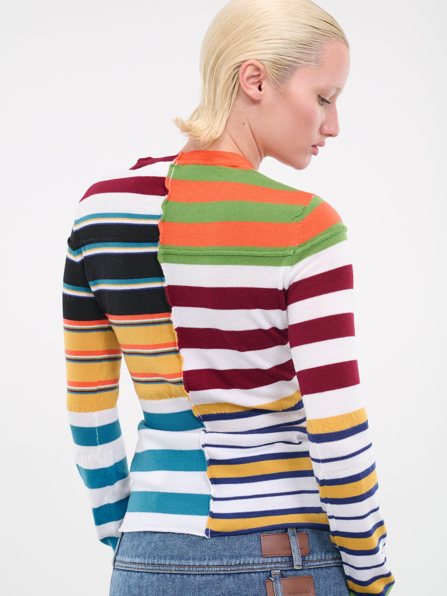 Patchwork Stripes Sweater (GCMD0473Q0-UFW614-00X99-MULTI)