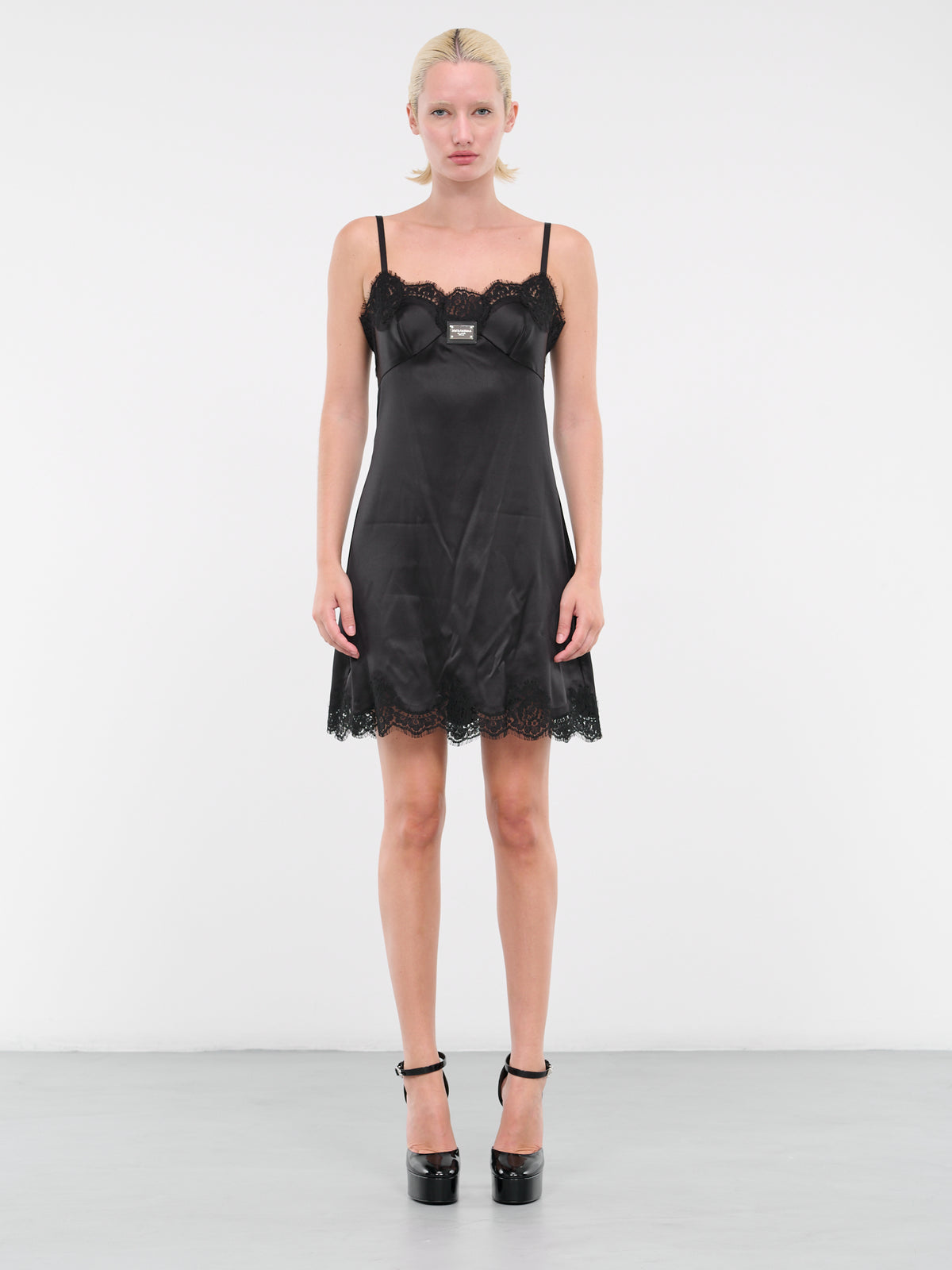 D&G Tag Slip Dress (F6CPJT-FURAG-N0000-BLACK)