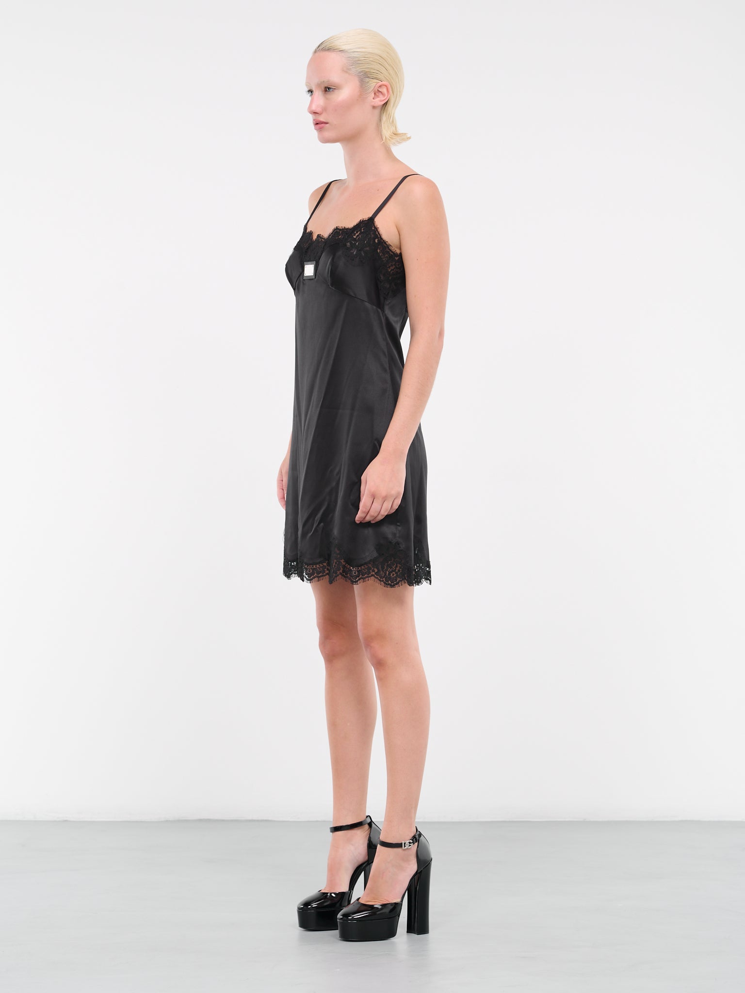 D&G Tag Slip Dress (F6CPJT-FURAG-N0000-BLACK)