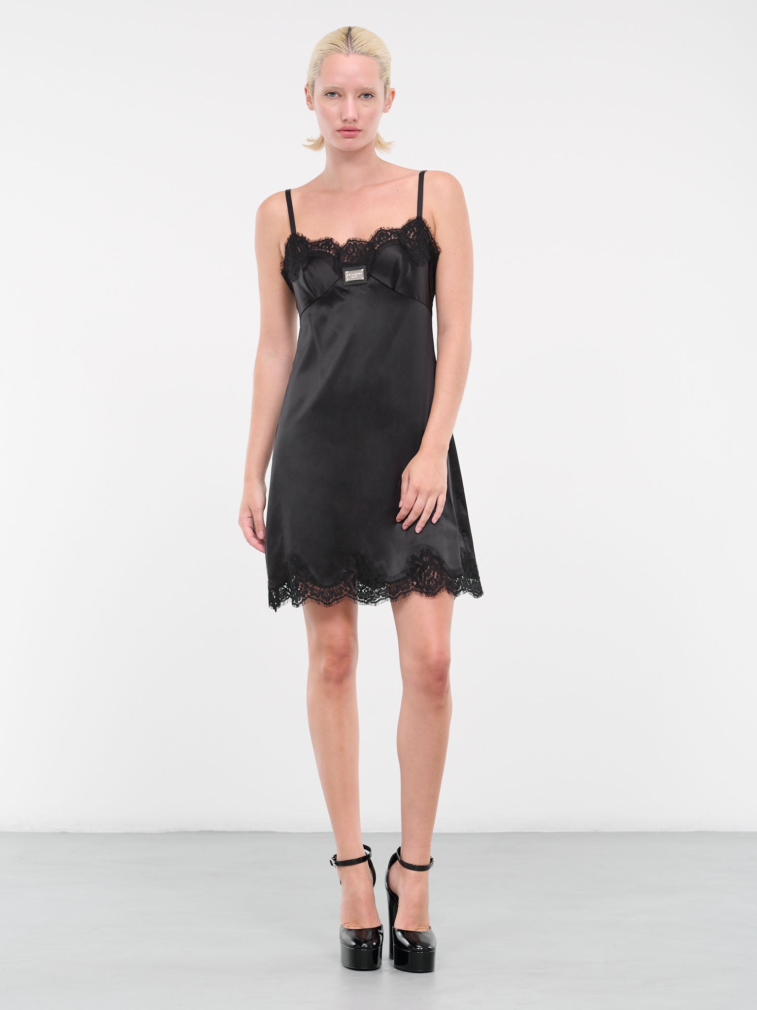 D&G Tag Slip Dress (F6CPJT-FURAG-N0000-BLACK)